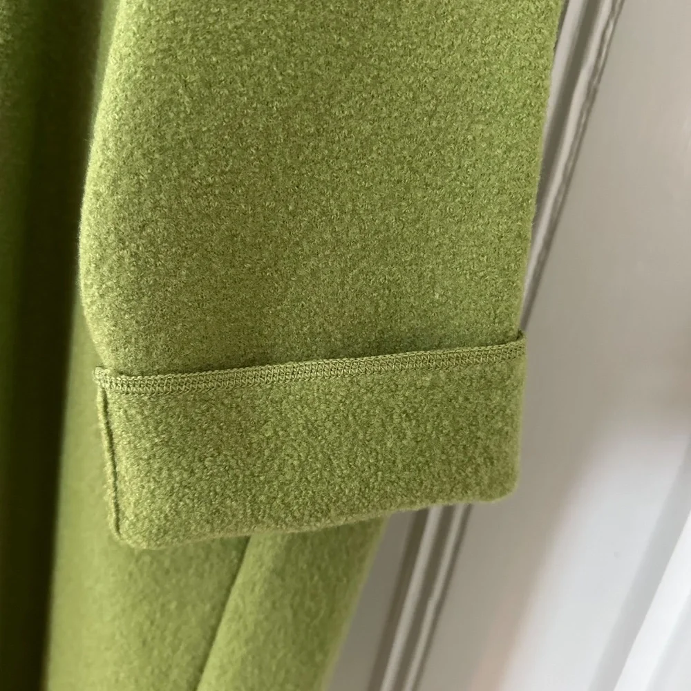 Eileen Fisher Spring Green Boiled Wool Coat: Size XL. - Picture 6 of 13